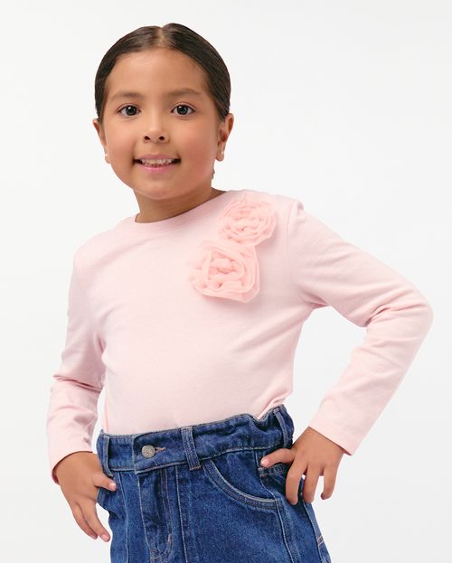 Polo Niña Mariamanda Rosado