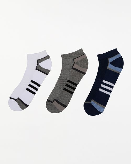 Calcetines Pack X 3 Hombre Cales Niquel Poly Htr