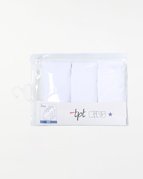 Bvd Pack X 3 Niño Criss Blanco Optico