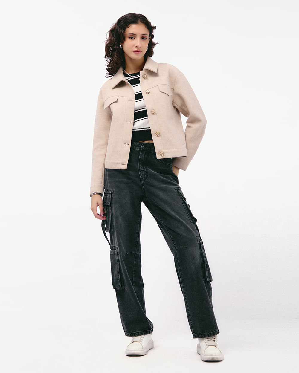 Casaca-Mujer-Eracia-Beige-Melange-S