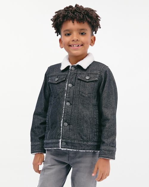 Casaca Niño Sir Black Denim