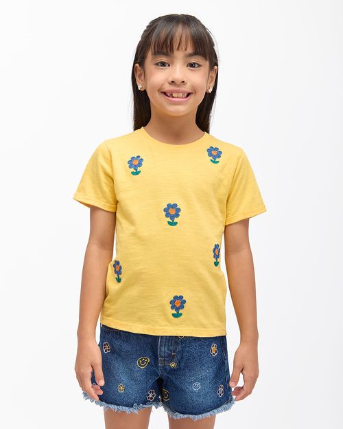 Polo Niña Erea Amarillo Maiz