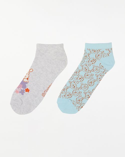 Calcetines Pack X 2 Mujer Emma Turqueza Claro/Niquel Poly