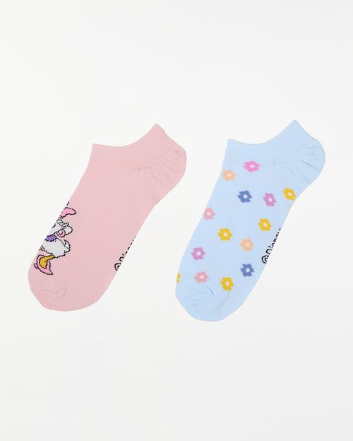 Calcetines Pack X 2 Mujer Olivia Lila Claro/Celeste Belt