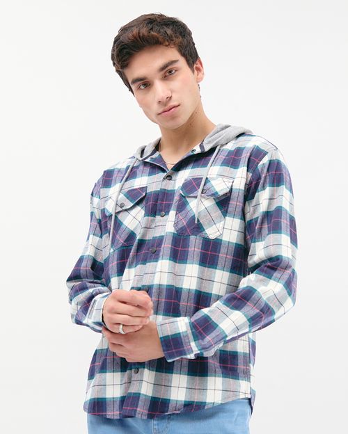 Camisa Hombre Hunter Azul Pageant
