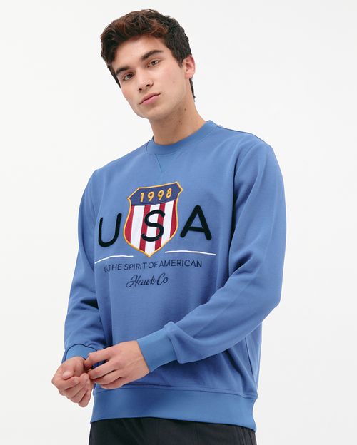 Polera Hombre Holland Acero Denim