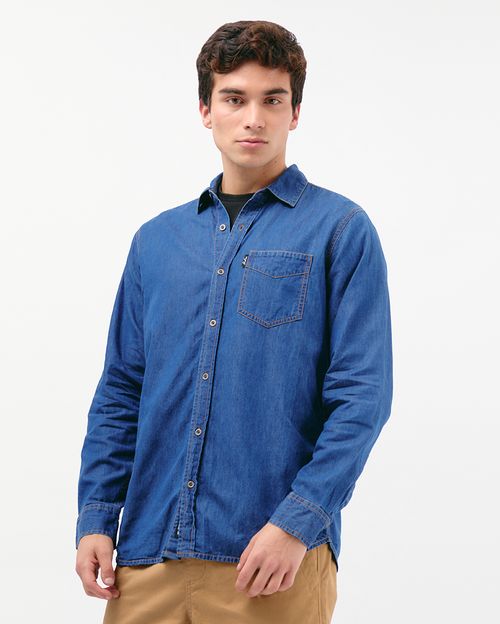 Camisa Hombre Denzel Dark Wash