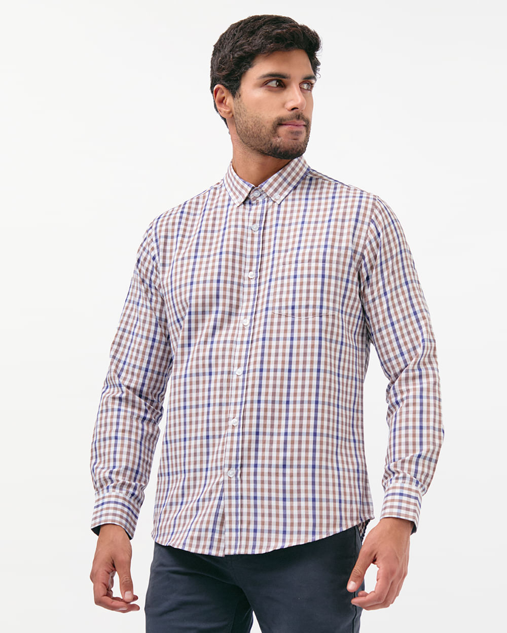 Camisa-Hombre-Piedro-Marron-Roble-M