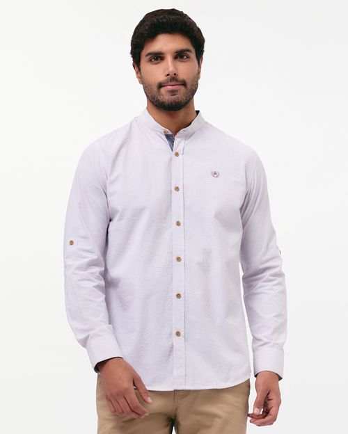 Camisa Hombre Lautero Rosa Macchiato