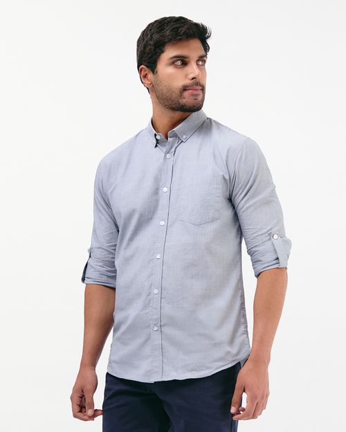 Camisa Hombre Tulio Azul Dutty