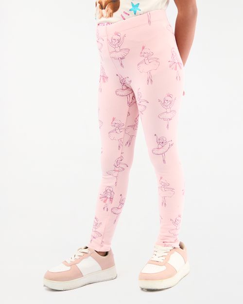 Legging Pack X 2 Niña Belen Rosado/Malva