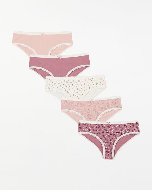 Trusa Pack X 5 Mujer Almudena Fucsia Pastel/Coco/Nude
