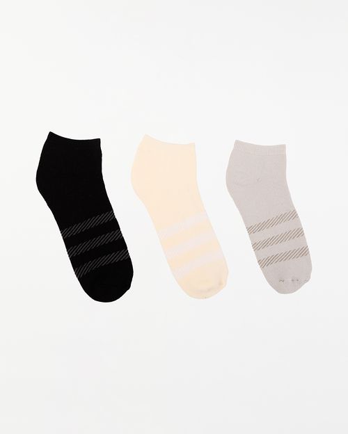 Calcetines Pack X 3 Hombre Franco Niquel Poly Htr