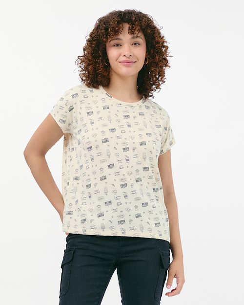 Polo Mujer Main Crema Angora