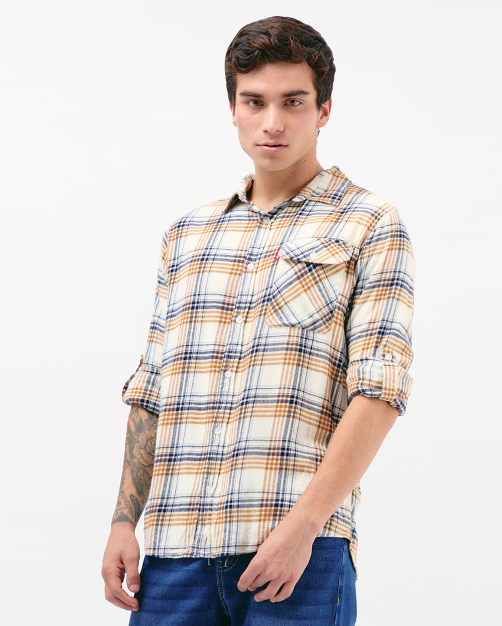 Camisa-Hombre-Thomas-Crema-Pastel-M