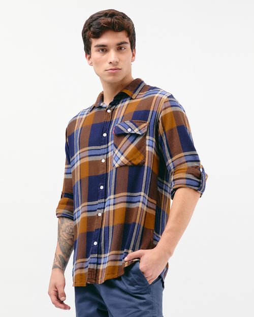 Camisa Hombre Thomas Azul Imperial