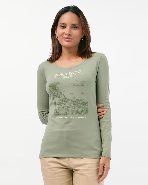 Polo Mujer Solange Verde Olivo