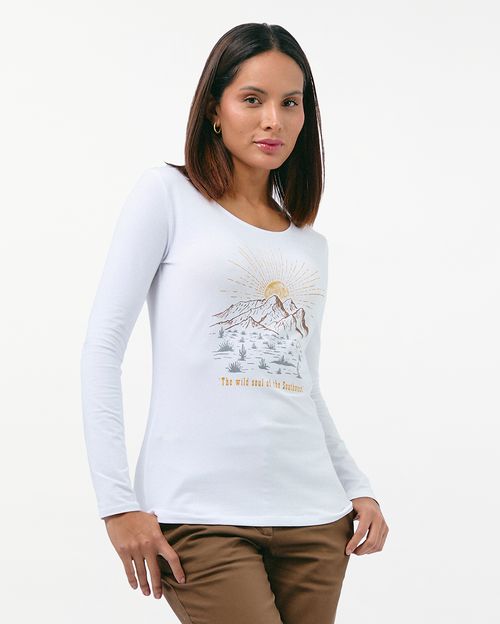 Polo Mujer Solange Blanco Optico