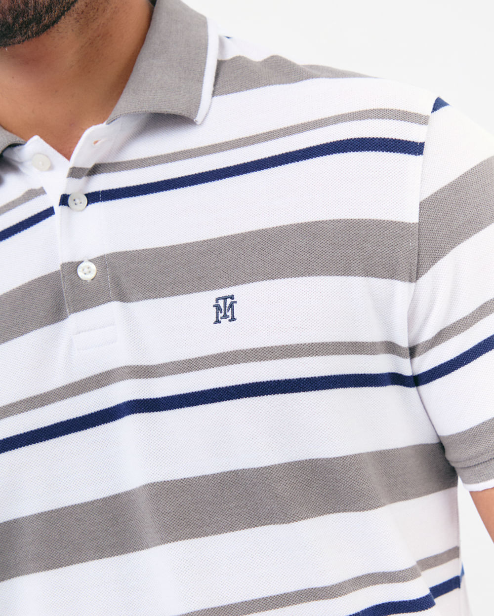Polo-Cuello-Camisa-Hombre-Saylor-Gris-Melange-M