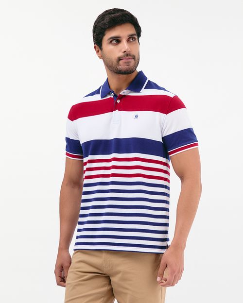 Polo Cuello Camisa Hombre Saylor Azul Atlántico