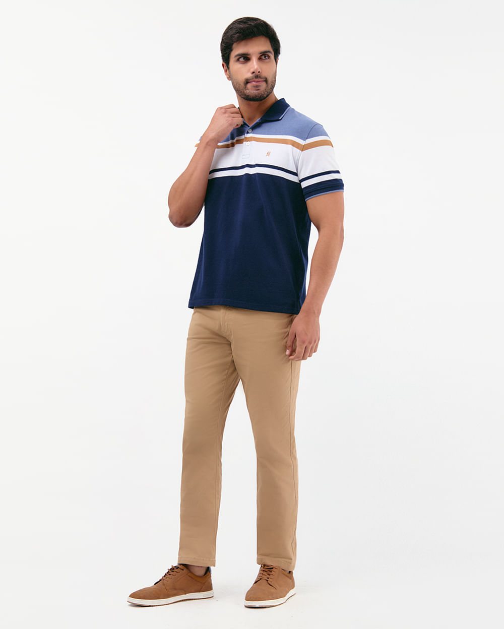 Polo-Cuello-Camisa-Hombre-Saylor-Acero-Bijou-Poly-M