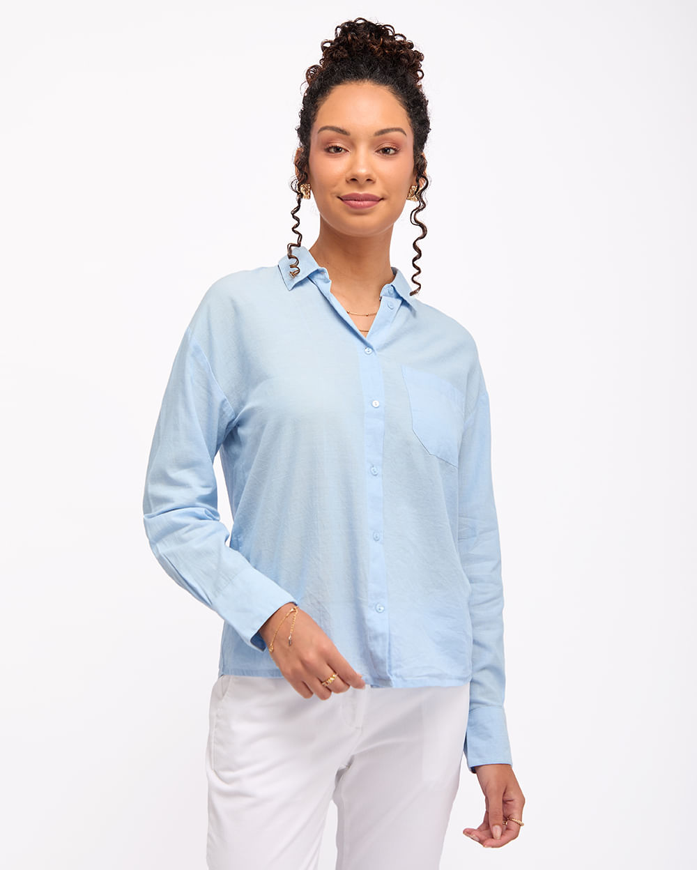 Blusa-Mujer-Ania-Solido-Celeste-S