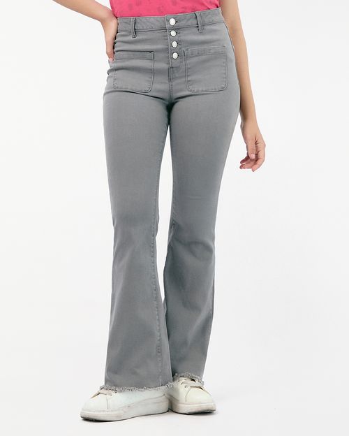 Pantalón Mujer Eleonor Gris Castor