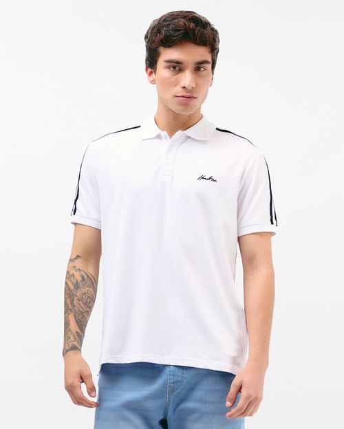 Polo Cuello Camisa Hombre Dasso Blanco Optico