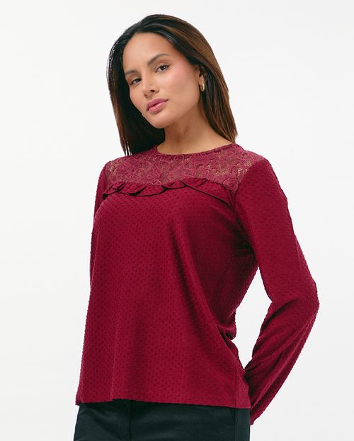 Polo Mujer Olga Guinda Taw