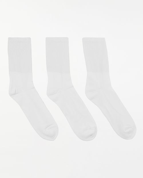 Calcetines Pack x 3 Hombre Malcom Blanco Optico