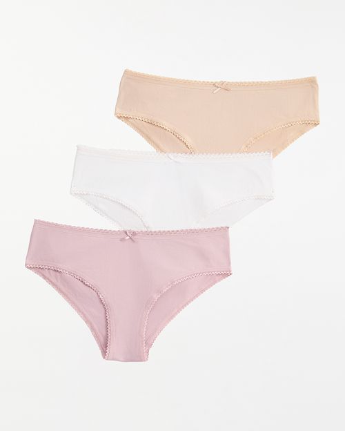 Trusa Pack X 3 Mujer New Kalena Guinta Taw/Blanco/Nude