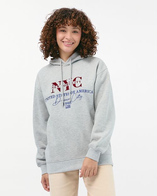 Polera Mujer Damelia Gris Melange
