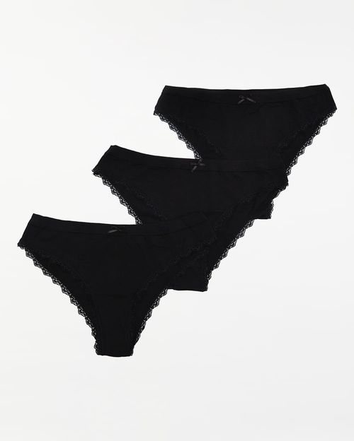 Trusas Pack x 3 Mujer New Xenia Sol Negro