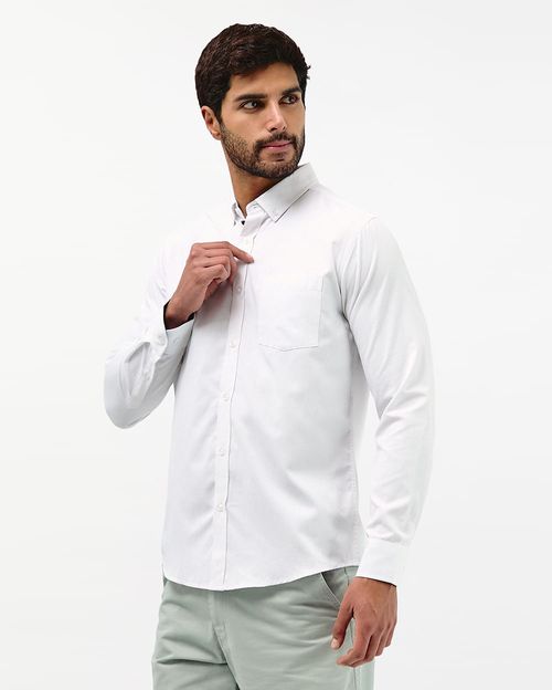Camisa Hombre Piedro Blanco Optico