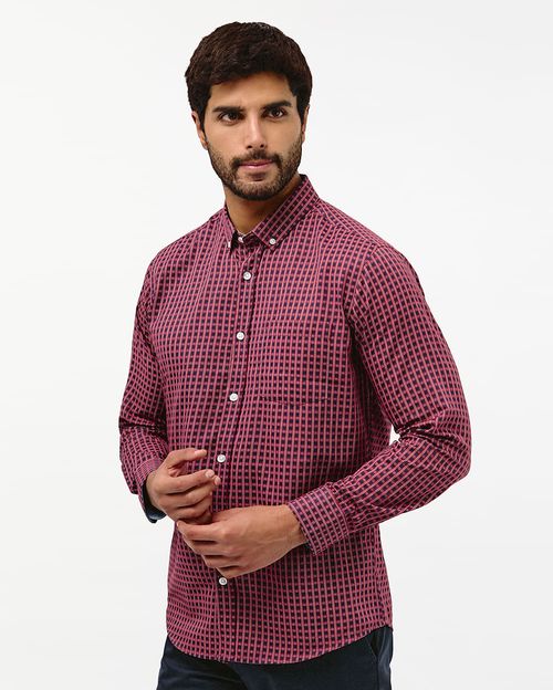Camisa Hombre Piedro Rojo Carmin