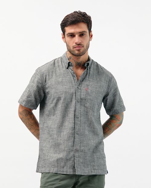 Camisa Hombre Jhon Gris Noche