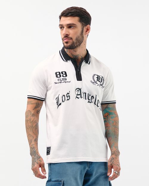 Polo Cuello Camisa Hombre Jon Blanco Optico
