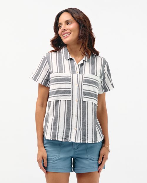 Blusa Mujer Camila Print Negro