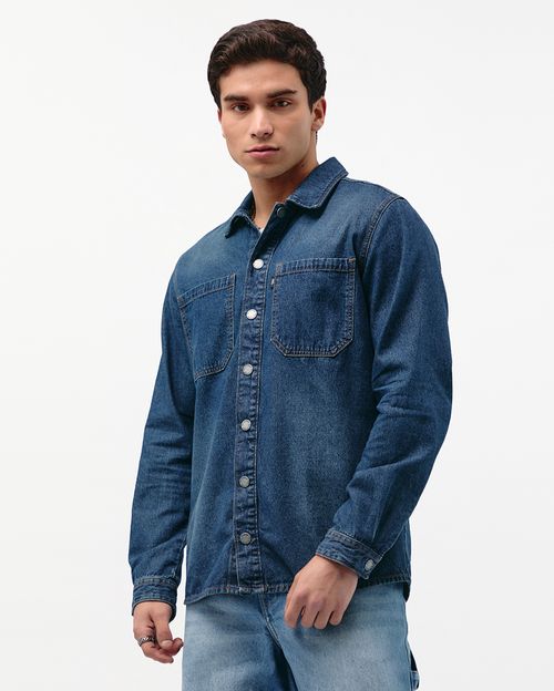 Camisa Hombre Joze Total Smock Blue