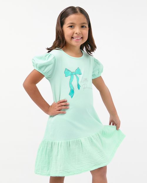 Vestido Niña Bertha Verde Menta