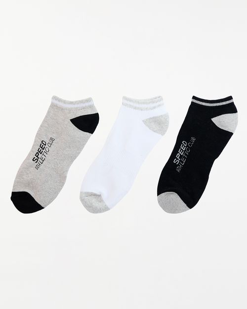 Calcetines Pack x 3 Hombre Cales Negro