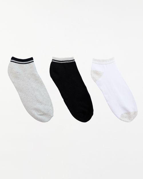 Calcetines Pack x 3 Hombre Franco Blanco