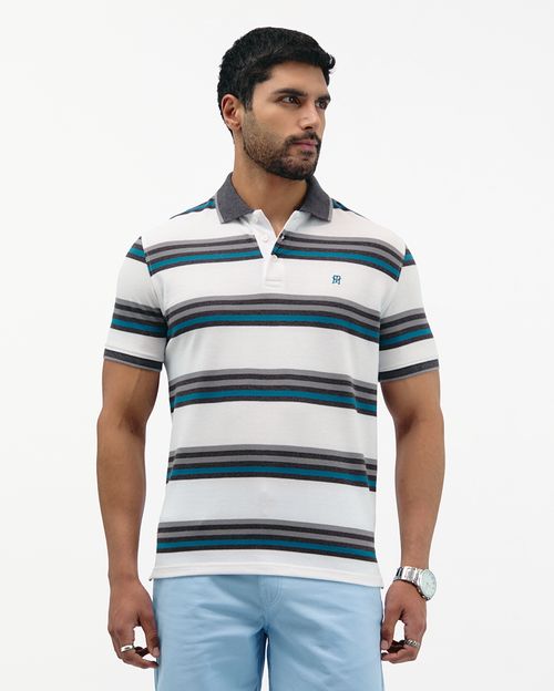 Polo Cuello Camisa Hombre Saylor Gris Cemento