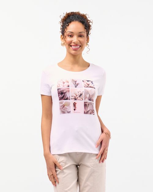 Polo Mujer Romina Blanco Óptico