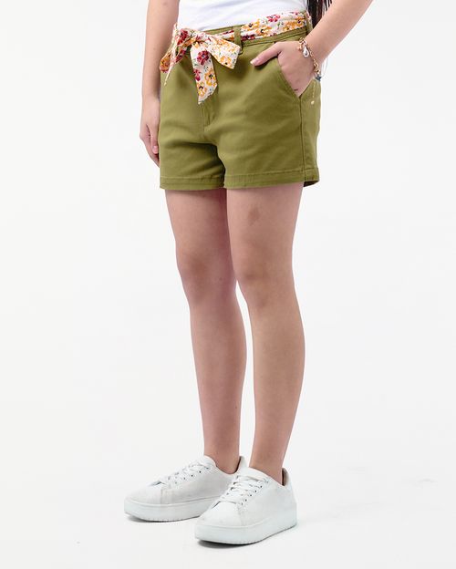 Short Jovencita Eva Verde Safari