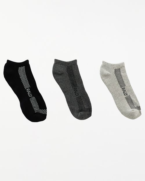 Calcetines Pack x 3 Hombre Cales Gris Oscuro