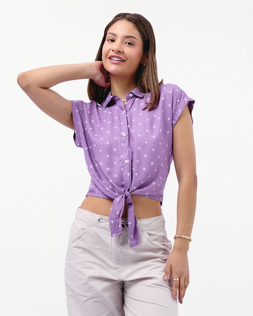 Blusa Mujer Sima Lila Chalk