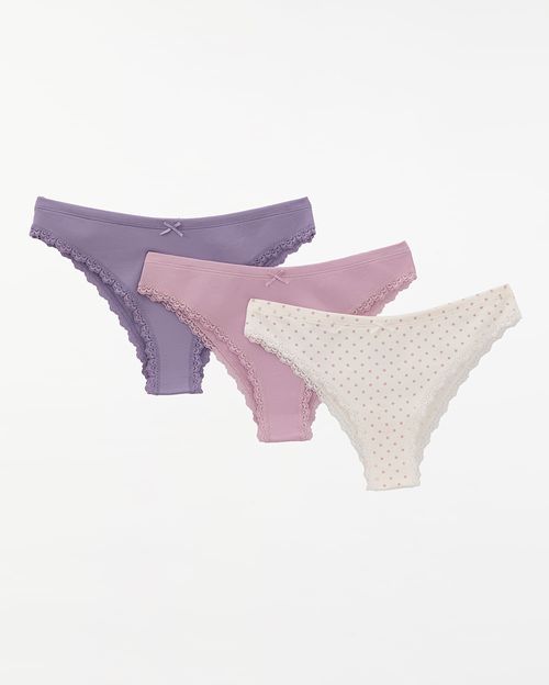 Trusa Pack x 3 Mujer New Xenia Rosado