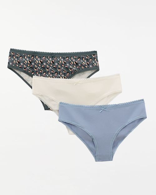 Trusa Pack x 3 Mujer Kalena Azul