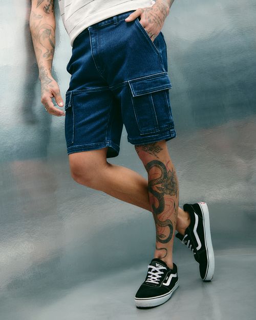 Bermuda Hombre Willy Dark Wash